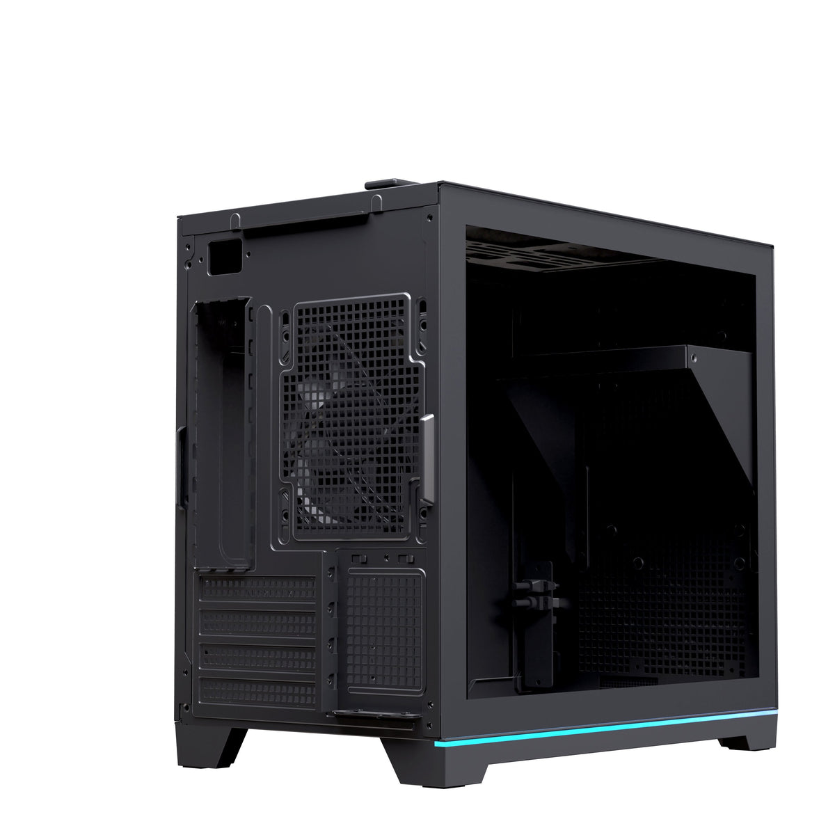 Caja Pc  Micro-Atx Semitorre Einarex Pm300 Core C-Templado Negra Excs-Pm-300c-B