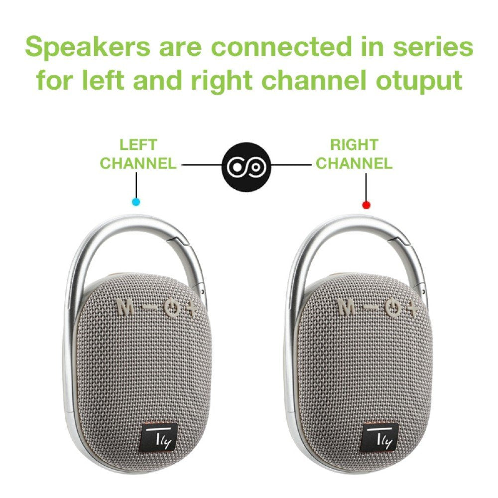 Techly Icasbl321gr Altavoz Bluetooth 5.3, 5w, Tws, Led, Usb Microsd Mp3, Gris