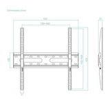 EAN 8433281017054 - TooQ LP1072F-B soporte para TV 177,8 cm (70") imagen 6