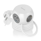 EAN 8436574709445 - AISENS ASPS-2A2C04-W base múltiple 1,4 m 3 salidas AC Interior imagen 2
