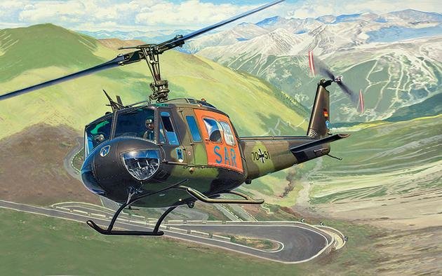 Revell Bell Uh-1d Sar - 1 72 - Kit De Montaje - Drehflügler - - Militärflugzeug