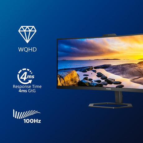 EAN 8712581783464 - Philips 5000 series 34E1C5600HE/00 LED display 86,4 cm (34") 3440 x 1440 Pixeles 4K Ultra HD Negro imagen 5