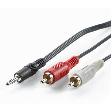 EAN 7611990146239 - VALUE 11.99.4345 cable de audio 5 m 2 x RCA 3,5mm Negro imagen 1
