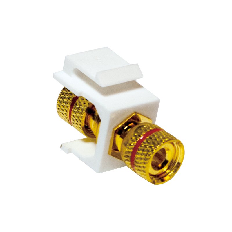 Kab Keystone Verbinder Binding Post > Threaded Nut, Red Logilink