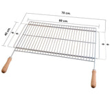 Parrilla Barbacoa Extensible 60x40cm Acero Zincado