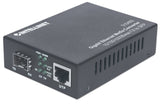 EAN 0766623510493 - Intellinet 510493 convertidor de medio 1000 Mbit/s Negro imagen 1