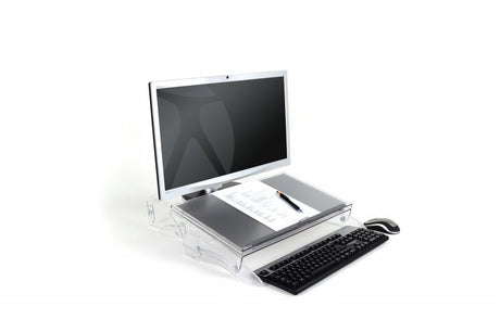 EAN 8717399992060 - BakkerElkhuizen FlexDesk 640 archivador Plástico, Caucho, Acero Gris claro, Transparente imagen 4