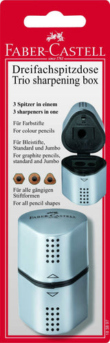 EAN 4005401838975 - Faber-Castell 48253 sacapuntas Sacapuntas manual Negro, Plata imagen 1