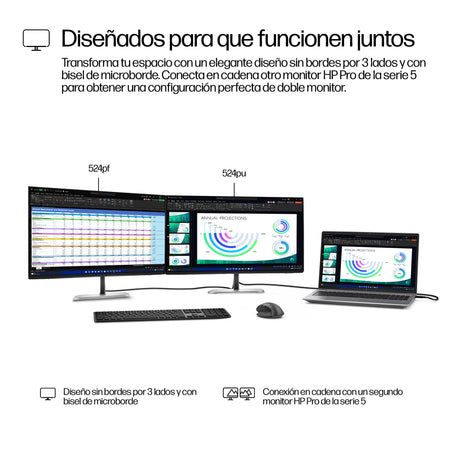 EAN 5715063749357 - HP Series 5 Pro 524pu pantalla para PC 60,5 cm (23.8") 1920 x 1080 Pixeles Full HD LCD Negro imagen 7