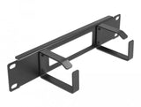 Delock 10" Gestión De Cables Con Apertura Y 2 Soportes 1 U Negro