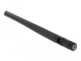Delock Wlan 802.11 Ac Ax A B G N Antenne Rp-Sma Stecker 5 Dbi 20 Cm Omnidirektional Mit Kippgelenk Flexibel Und Gummierter Oberfläche Schwarz