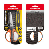 Erichkrause Protector Tijeras De Acero Inoxidable 16.5cm - Funda Protectora - Gris/Naranja