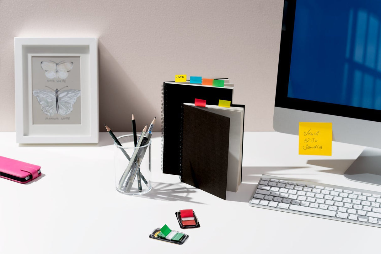 Marcador Index Post-It Mediano 3m  Dispensador 50 Unidades Verde