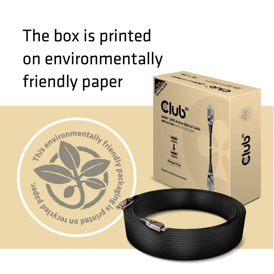 EAN 8719214471088 - CLUB3D CAC-1391 cable HDMI 50 m HDMI tipo A (Estándar) Negro, Bronce imagen 6
