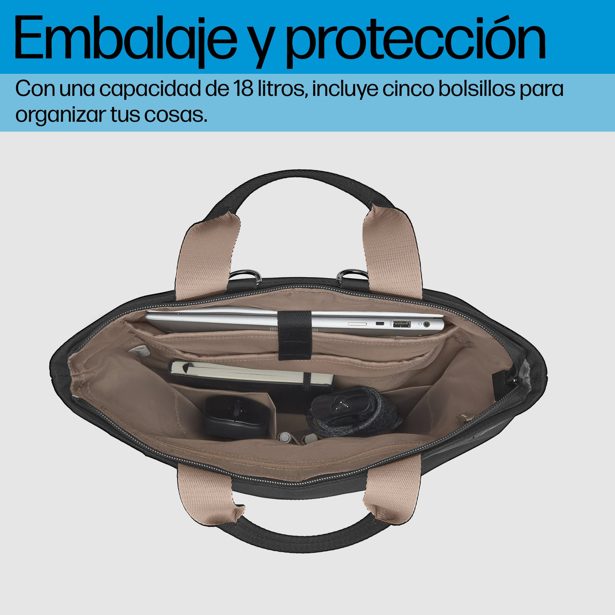 EAN 0197961280531 - HP 14 Convertible Laptop Backpack Tote 35,8 cm (14.1") Negro imagen 7