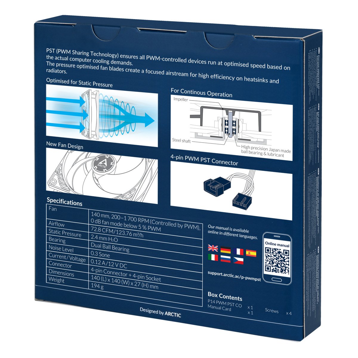 EAN 4895213701570 - ARCTIC P14 PWM PST CO Carcasa del ordenador Ventilador 14 cm Negro imagen 7