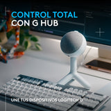 Micrófono Logitech G Yeti Orb,  Condensador Rgb Con Lightsync Para Gaming, Micrófono Usb Para Streaming, Cardioide, Plug And Play Usb Para Pc/Mac - Blanco