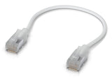 EAN 0810084697245 - Ubiquiti UACC-Cable-Patch-EL-C6A-0.15M-W cable de red Translúcido, Blanco 0,15 m Cat6a imagen 2