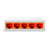 Totolink S505-V5 Switch No Administrado Fast Ethernet (10/100) Blanco