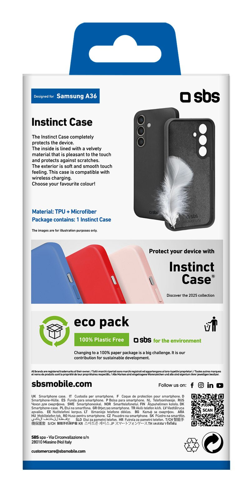 Sbs Inminct Funda Para Samsung Galaxy A36 Negro