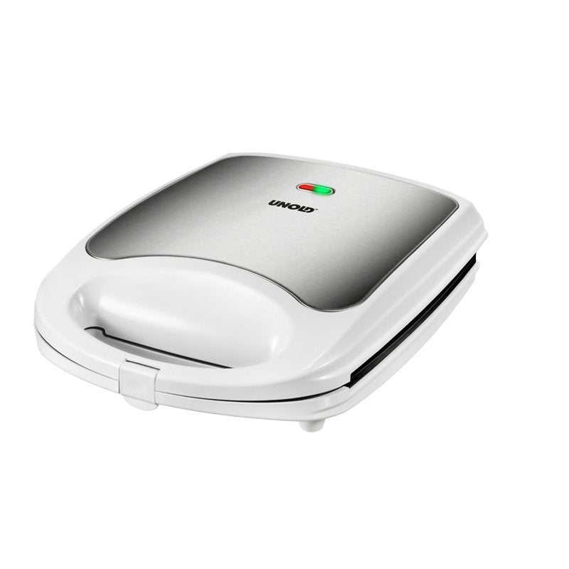 Sandwichera Unold Quadro 1100 W Plata, Blanco