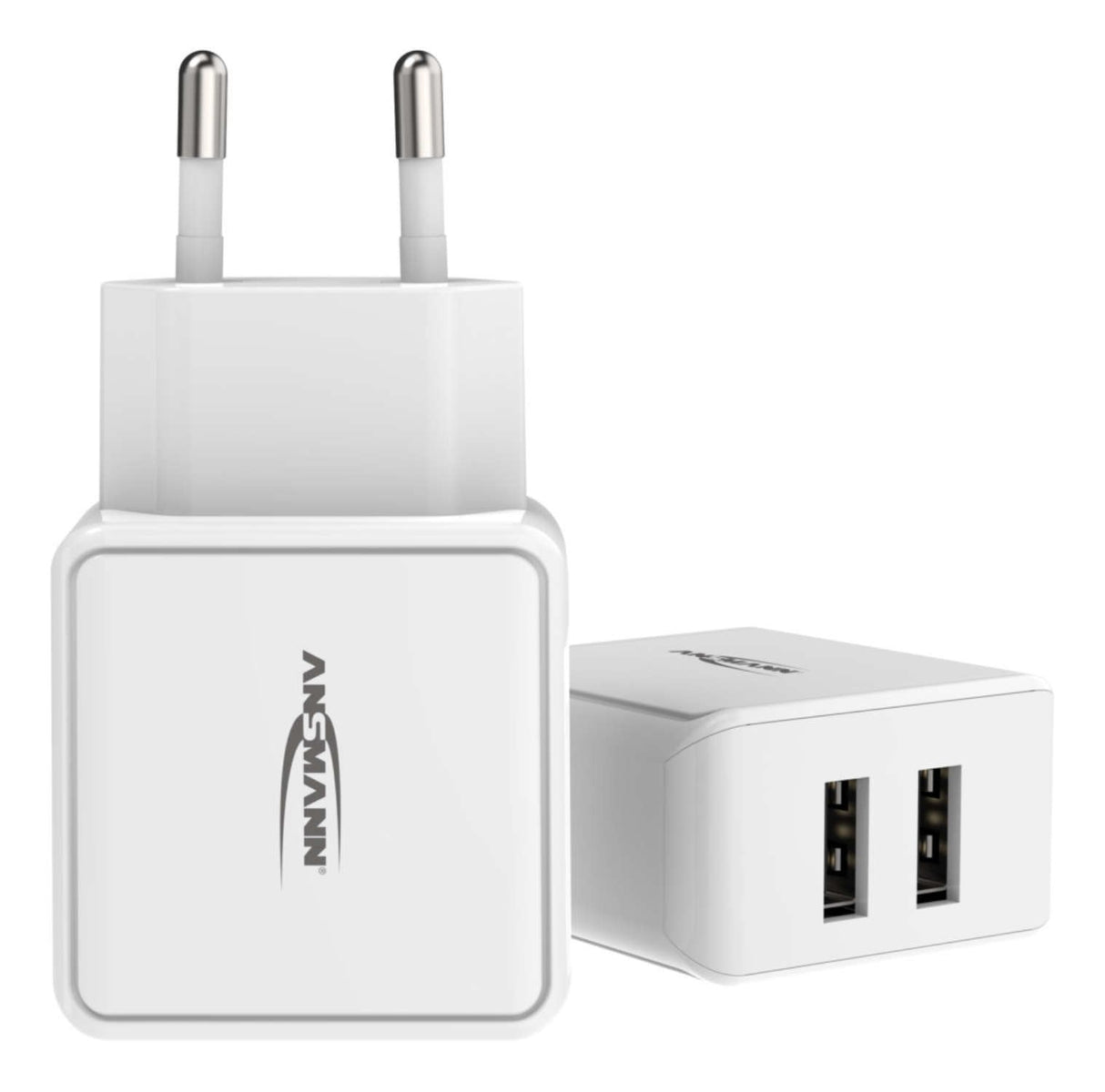 Cargador De Pared Ansmann Hc212 2xusb 2400ma Blanco