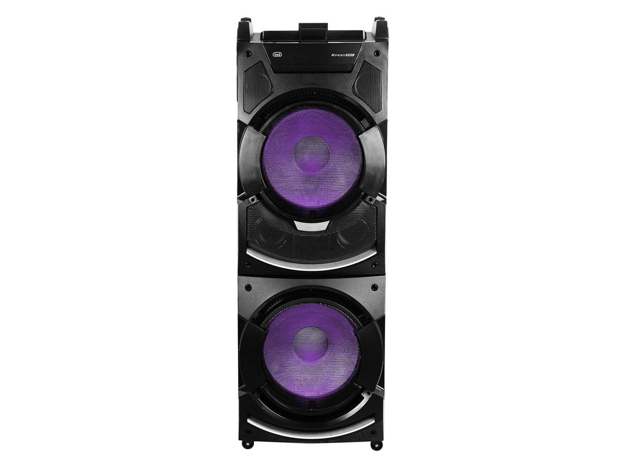 Xfest High Power Amplified Speaker 500w Bluetooth Usb Aux-In Tws Trevi 4500 Dj