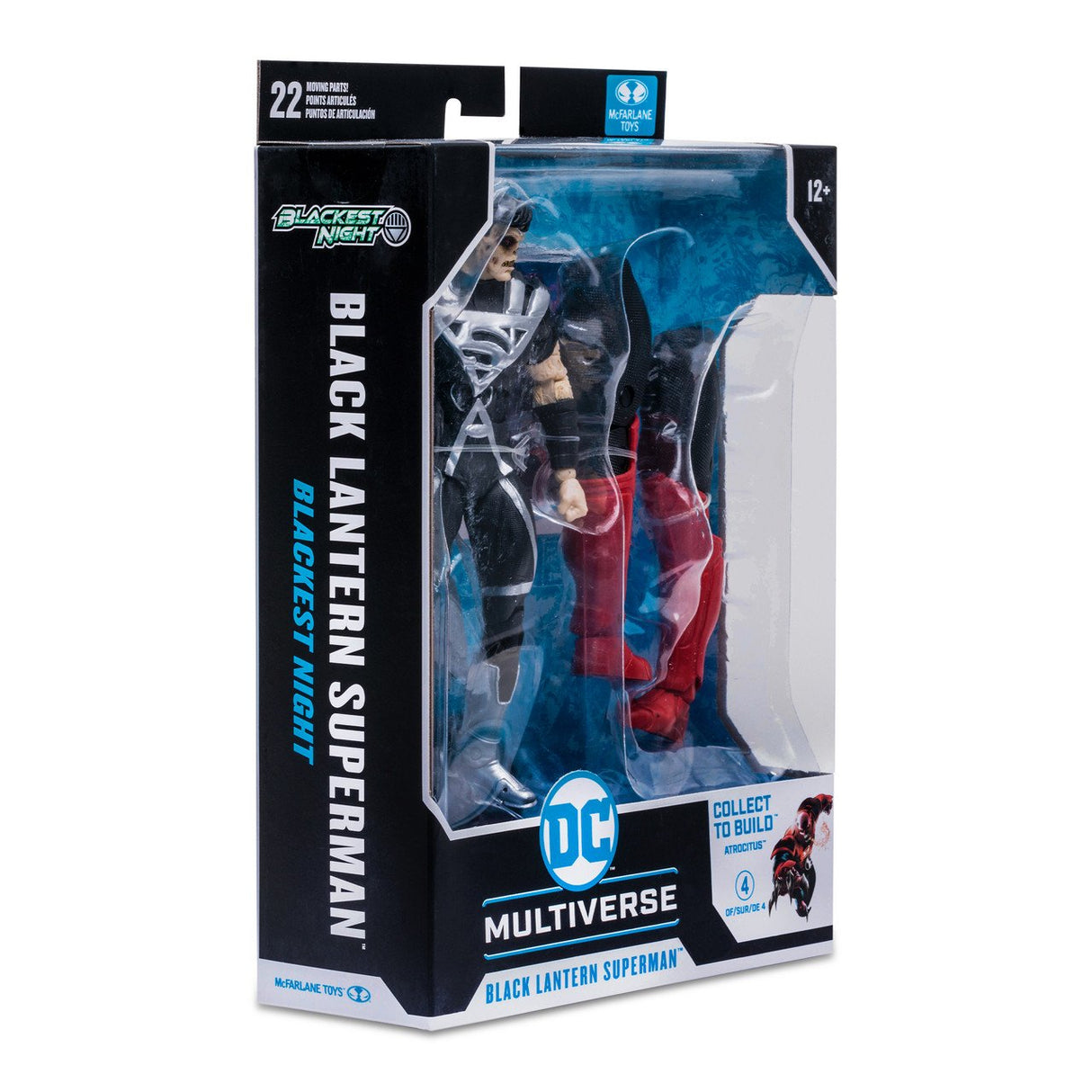 Figura Black Lantern Superman Multiverse Dc Comics 17cm
