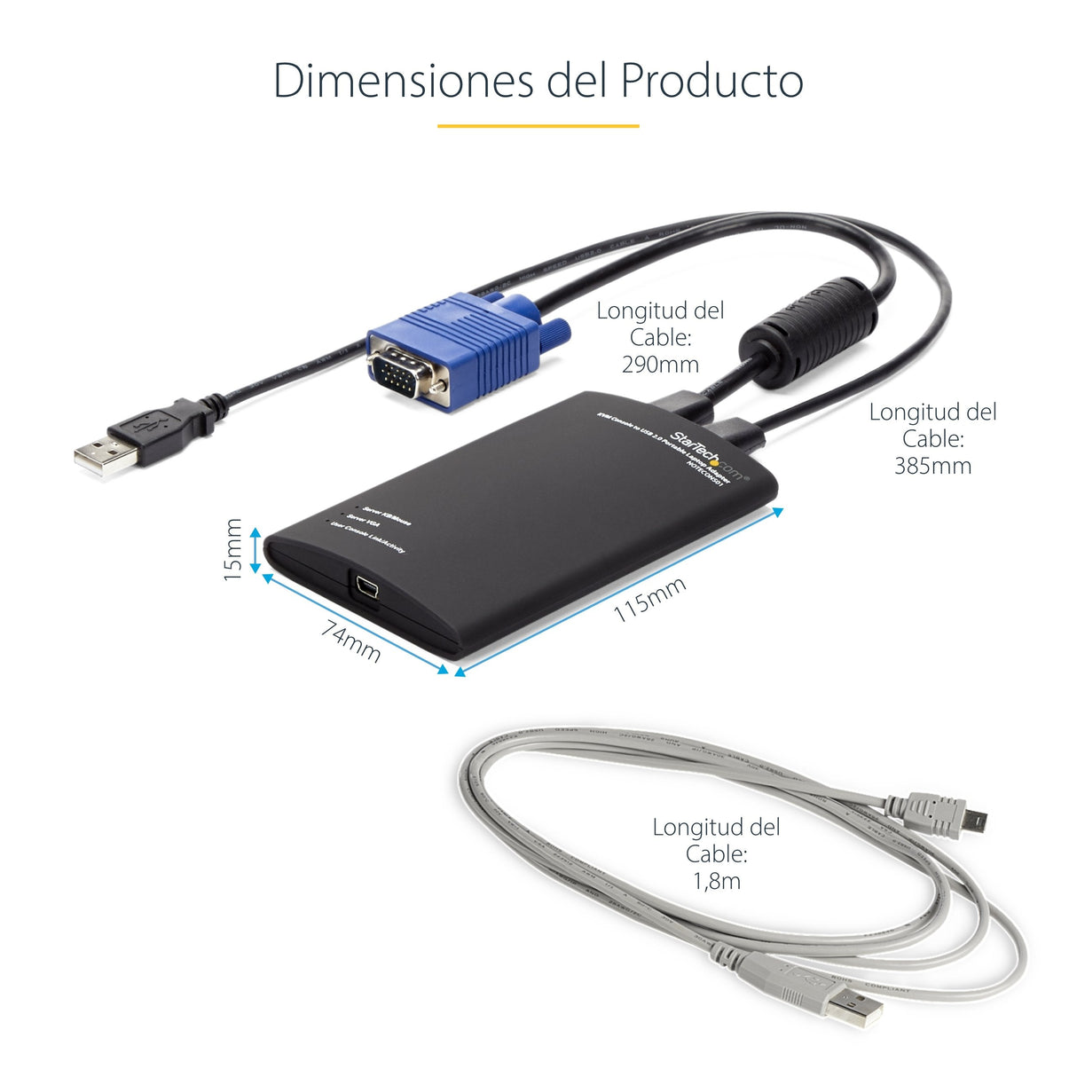 Startech Adaptador Crash Cart Conector Usb Kvm Ord