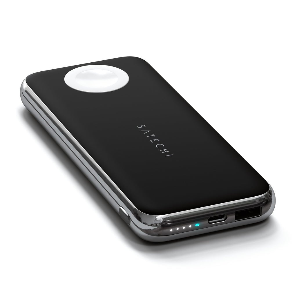 Satechi Quatro Wireless Qi 10000 Mah (Usb-C Pd, Usb-A) Negro