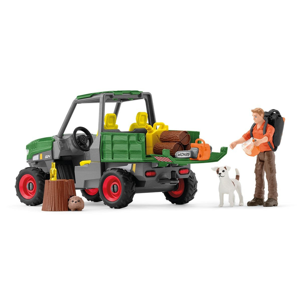 Figura Schleich Farm World Granjero Forestal Con Vehículo  42659