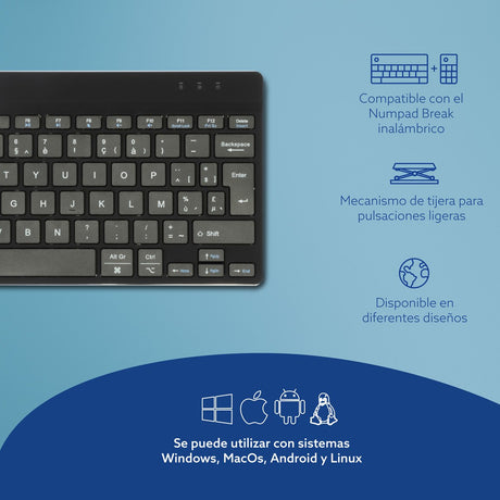 EAN 8719274491972 - R-Go Tools RGOCOBEWLBL teclado Oficina Belga imagen 12