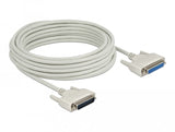 Delock 83678 Cable Serie D-Sub 25 Macho A Hembra 10 M
