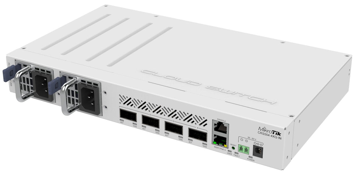 Mikrotik Cloud Router Switch Crs504-4xq-In, 4x 100g Qsfp28 Ports, Rackmount