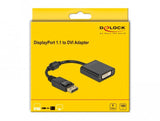 Delock Adaptador Displayport 1.1 Macho A Dvi Hembra Passiv Negro