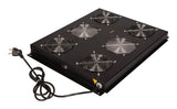 Roline 19-Zoll Dachlftereinheit 4 Lfter, On Off Fr Serverschrank Der Pro Serie, Schwarz