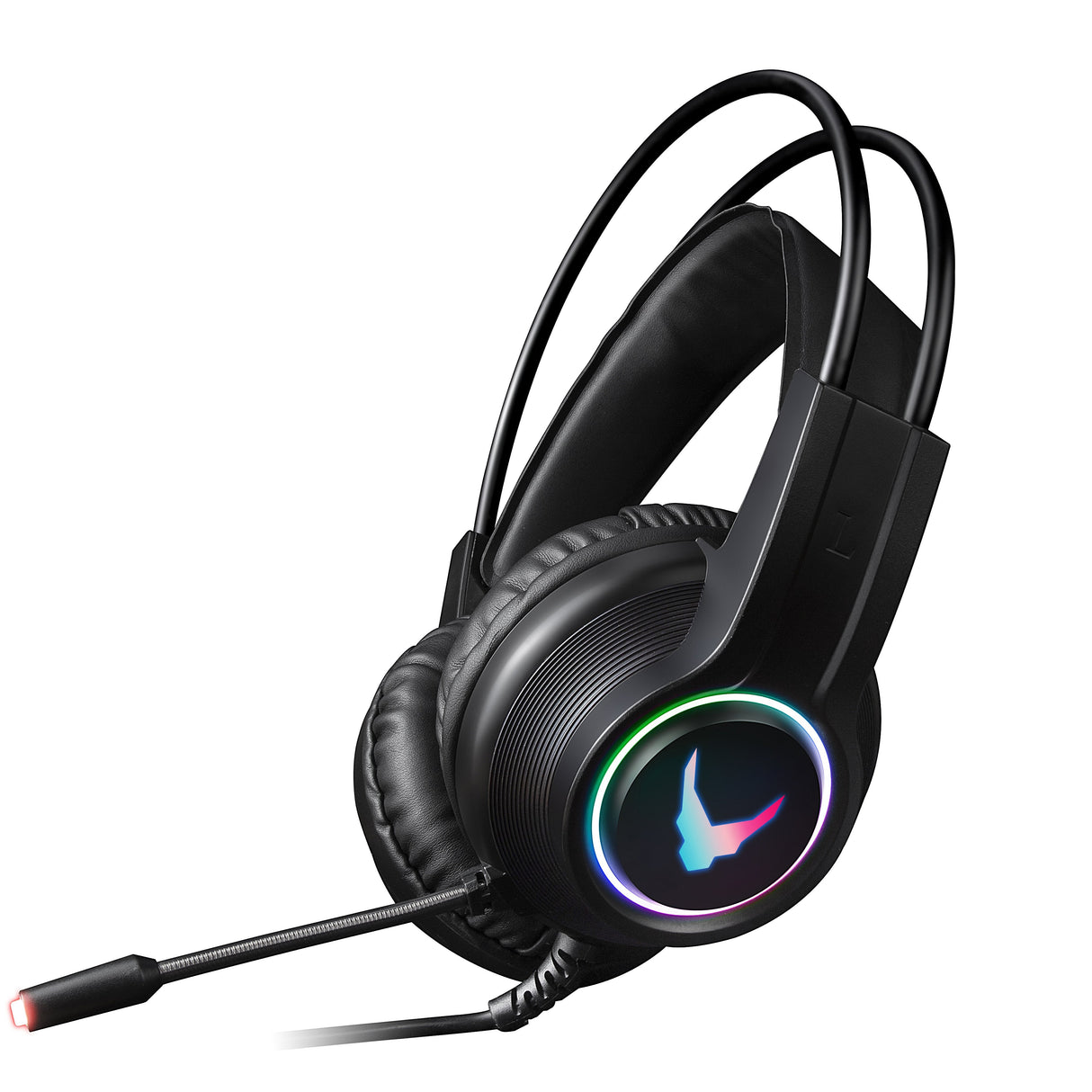 Omega Varr Casco Pro-Gaming Luz Led Cancelacion Ruido Mic Vh8030 Usb+2*Mini Jack