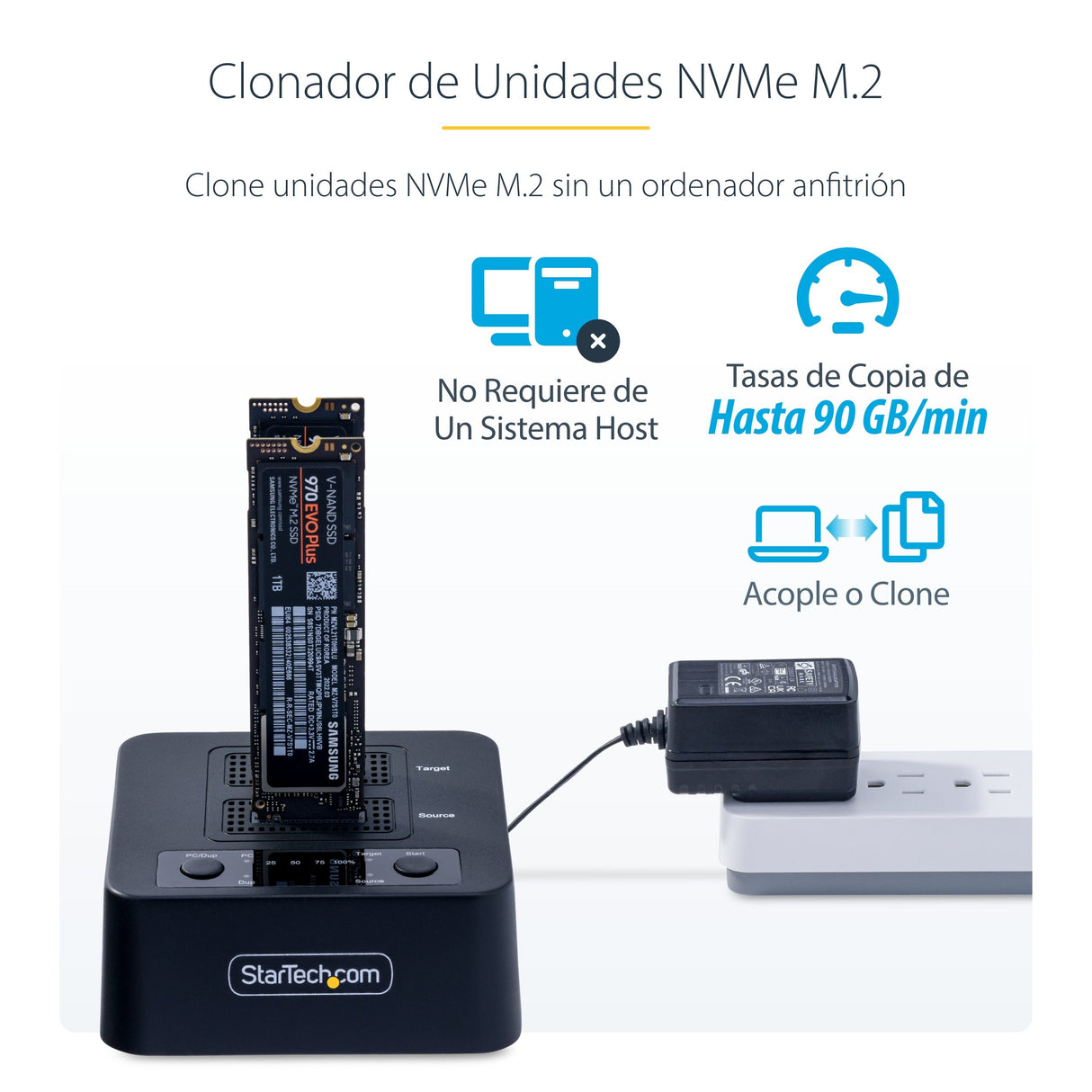 EAN 0065030898003 - StarTech.com M2-HDD-DUPLICATOR-N1 duplicador de datos y soporte Duplicador de HDD/ SSD (discos duros/unid imagen 10