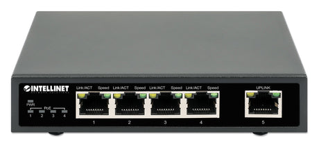 EAN 0766623561839 - Intellinet 561839 switch Gigabit Ethernet (10/100/1000) Energía sobre Ethernet (PoE) Negro imagen 3
