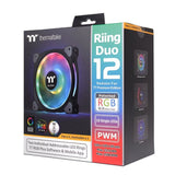 Ven 120x120 Thermaltake Riing Duo 12 Rgb Tt 3-Uds Pack 3 Unds/Vent 120x120mm Rgb/1500 Rpm Cl-F073-Pl12sw-A