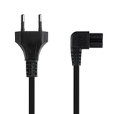 Cable Aliment. Acodado Cee7/16/M-C7/H Negro 3.0 M