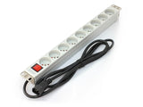 EAN 5907772590485 - Digitus A-19-STRIP-4-IMP unidad de distribución de energía (PDU) 9 salidas AC 1U Blanco imagen 2