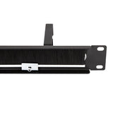 Panel De Gemión De Cables Logilink De 19", 4 Soportes De Acero Y Tira De Cepillos