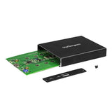 Caja 2 Bahias M.2 Ngff Usb 3.1 Accs Raid Caja Externa Usb-C Usb-A