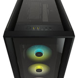 Caja Pc Corsair Icue 5000x Cristal Templado Negra