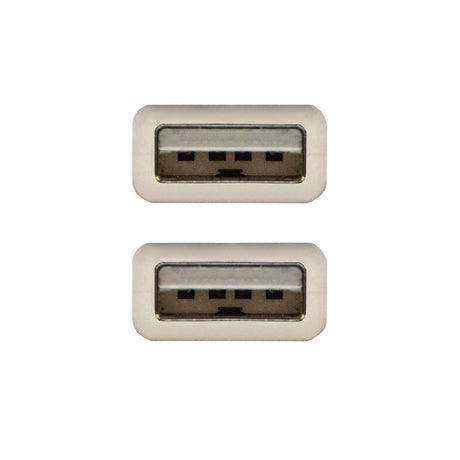EAN 8433281000490 - Nanocable 10.01.0302 cable USB USB 2.0 1 m USB A Beige imagen 3