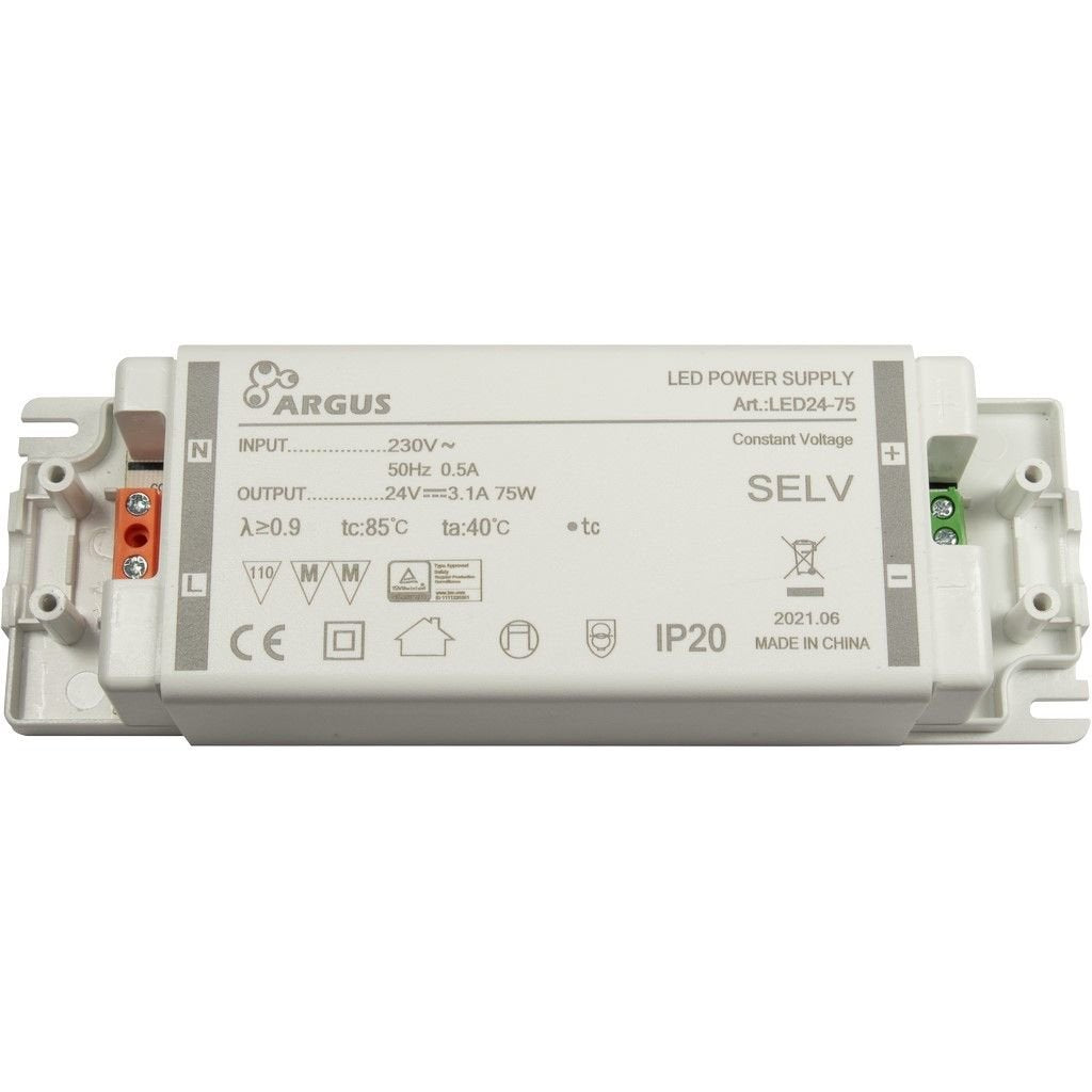 Inter-Tech Led Trafo Led24-75 75w, 24v, 3100ma, Ip20 Retail