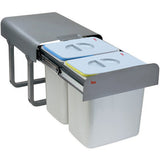 Teka Eco Easy 45 30 L 2 Cesta(S) Acero Galvanizado Gris