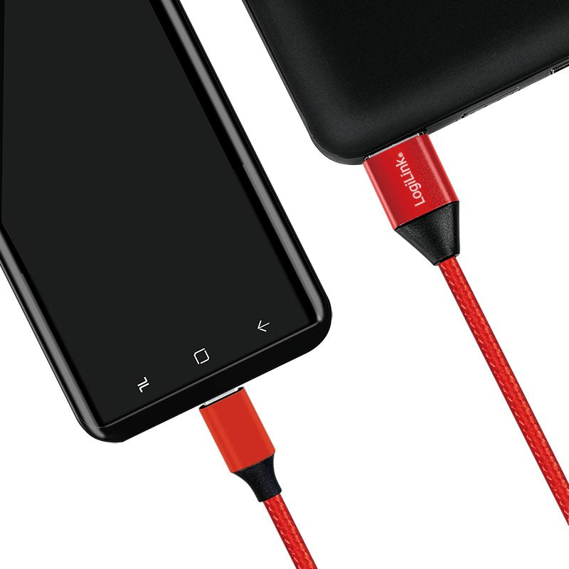 EAN 4052792052749 - LogiLink CU0147 cable USB USB 2.0 0,3 m USB A USB C Rojo imagen 3