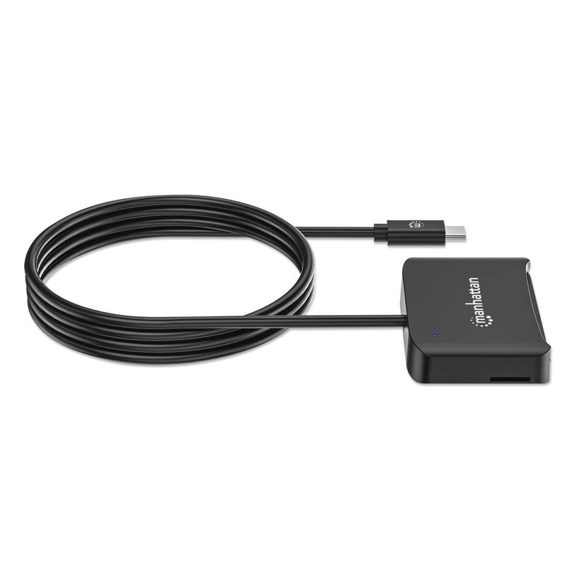 Manhattan Usb 2.0 Tipo-C Lector De Tarjetas Smartcard- Microsdxc